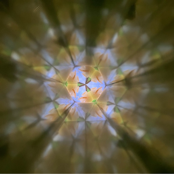 Vintage Handmade Glass Kaleidoscope Signed Faye Miller 1983 Colorful Floral - Picture 10 of 11